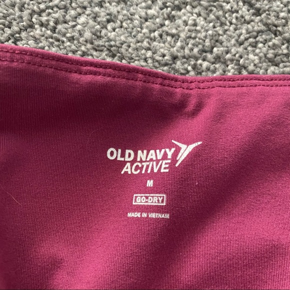 2/$25🟣Maroon Old Navy Leggings with mesh cutouts - Picture 3 of 6